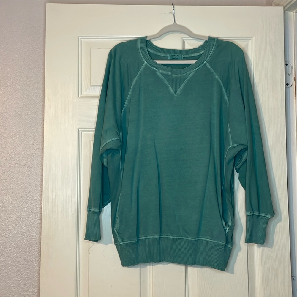 Teal sweatshirt